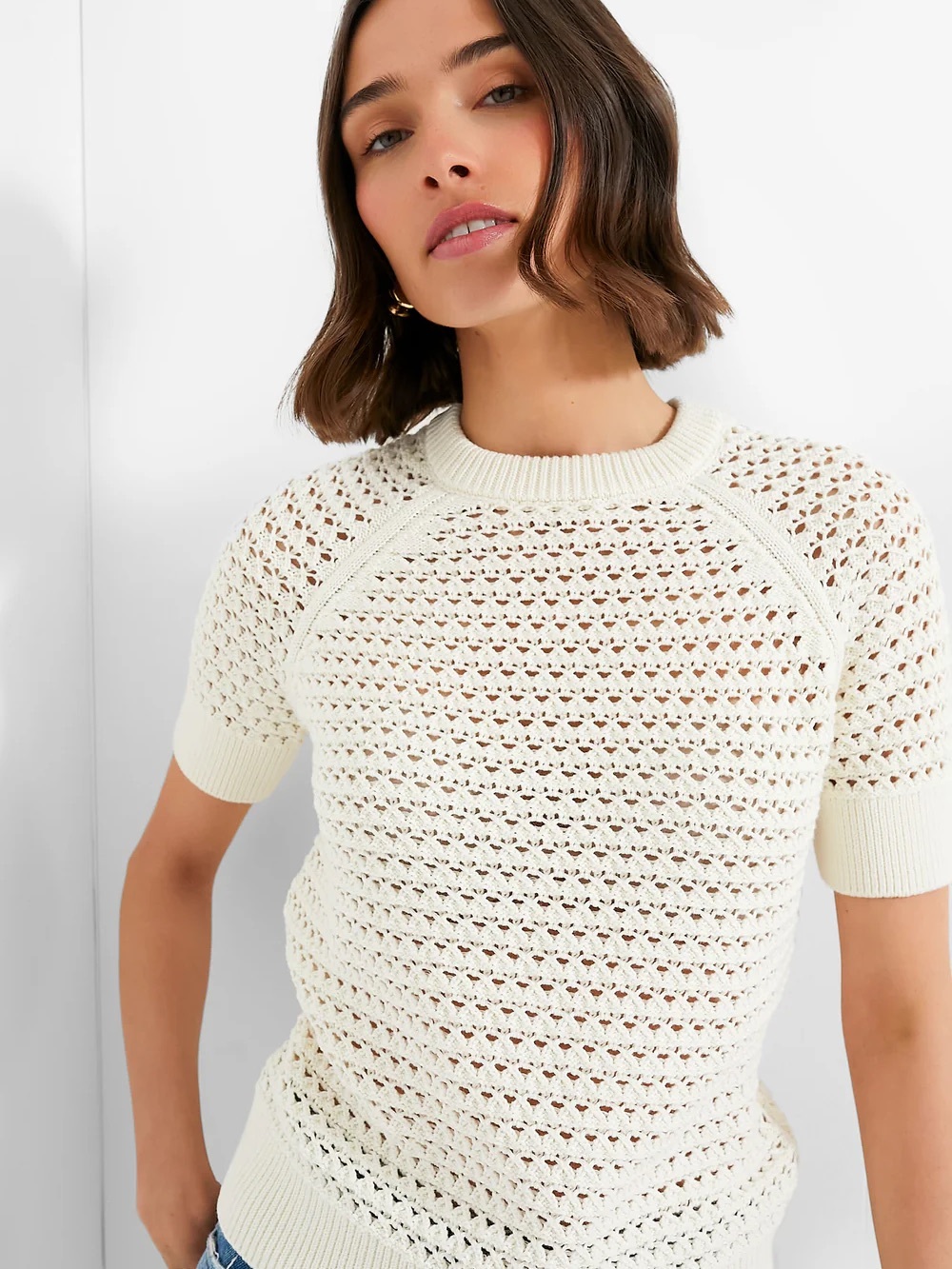 Varley Alva Knit in Egret | XS